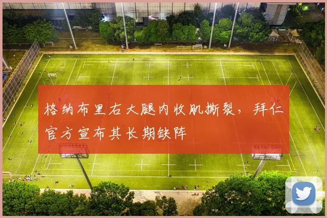 格纳布里右大腿内收肌撕裂,拜仁官方宣布其长期缺阵